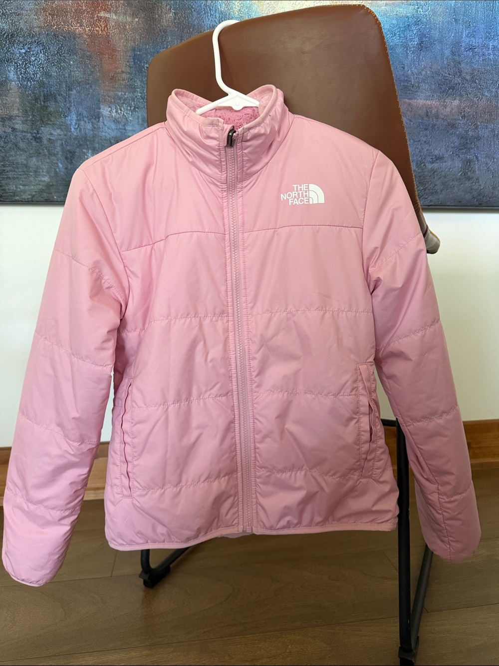 The North Face Kids Pink Puffer Jacket